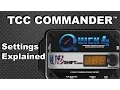 TCC Commander Settings Explained