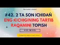 Flowgorithm 2 ta son ichidan eng kichigining tartib raqamini topish