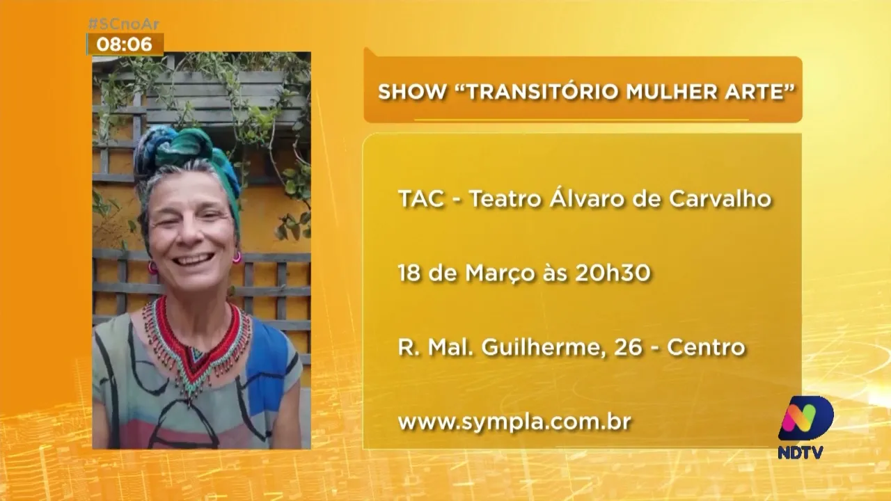 Cantora Tatiana Cobbett faz show neste fim de semana em Florianópolis