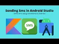 Send sms in Android using sms Intent to a number Android Studio Kotlin