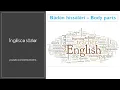 Lagu İngiliscə Sözlər (Bədən Üzvləri)