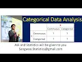 300 Categorical Data Analysis overview