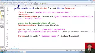 71 Advanced Java Tutorial JDBC DatabaseMetaData Java Database Connectivity adv java
