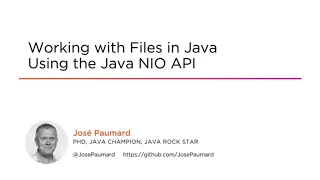 Java NIO Skills Working with Files in Java Course