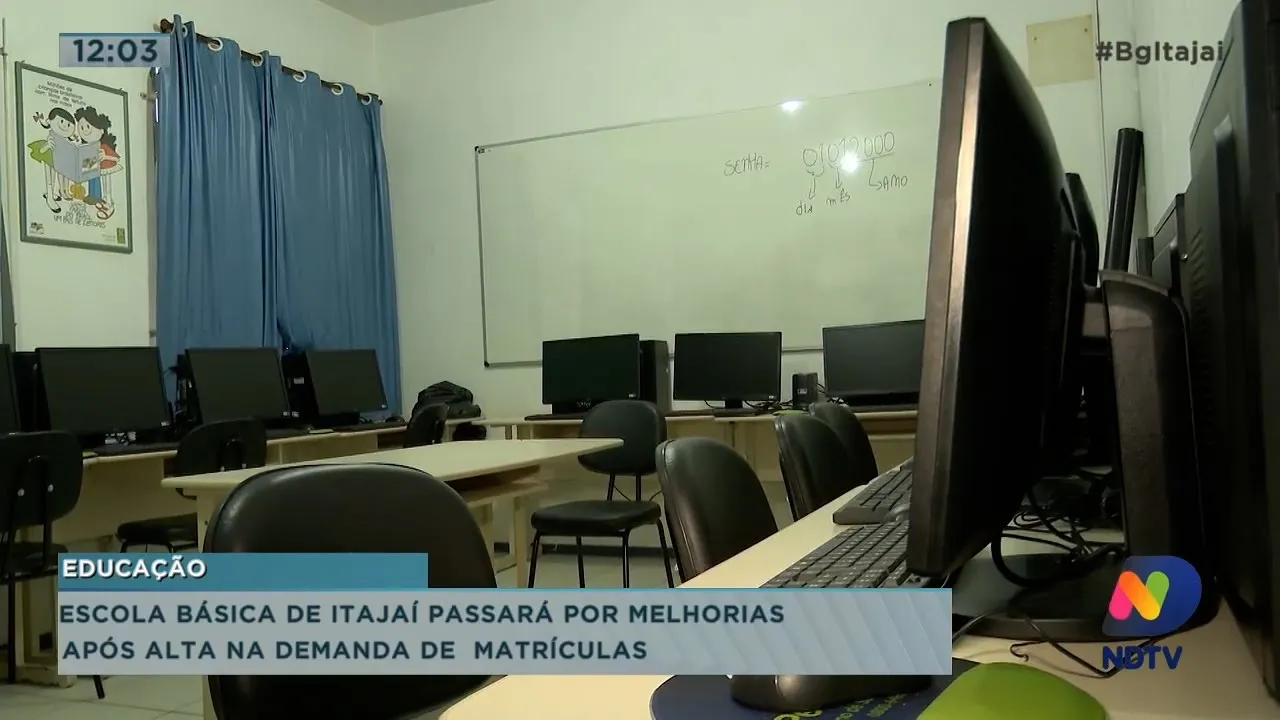 Escola básica de Itajaí passará por melhoras após alta na demanda de matrículas