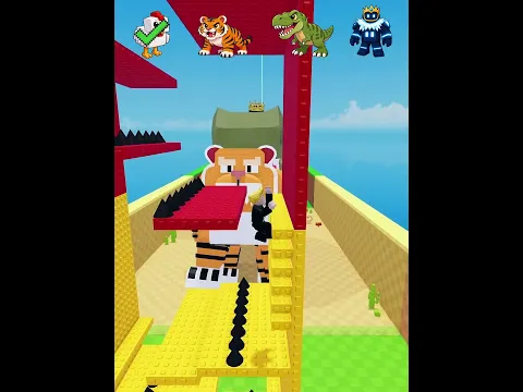 2d Roblox Parkour Vs GIANT Bosses 😱 #roblox #stealanegg