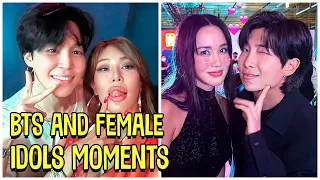 BTS And Female Idols Moments