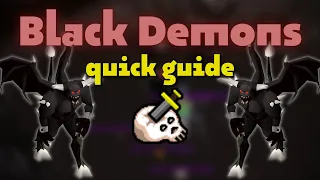 Black Demons Quick Slayer Guide OSRS