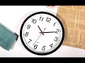 Foxtop Black Wall Clock Silent Non Ticking 12 Inch Quality Quartz Battery Operated Round Clock
