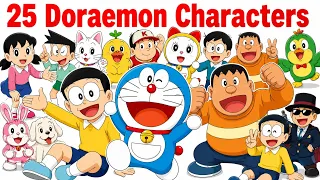 25 Doraemon Character Names in English and Hindi with Pictures Doraemon Cartoon Names Cartoon