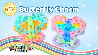 NEW Butterfly Charm Rainbow Loom Tutorial by Angelynn TutorialsByA