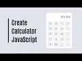 Create a Responsive Calculator in HTML CSS JavaScript