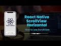 How to make ScrollView horizontal in react native Part 22