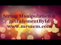 A-Level IT 9626 GetElementbyID In JavaScript by Mr Saem M Tariq