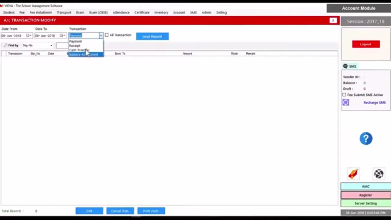Modify Account (AC Book)
