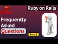 Ruby on Rails Interview Questions - Part 1