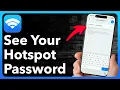How To See Hotspot Password On iPhone