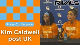 Lady Vols coach Kim Caldwell guard Samara Spencer react to loss at Kentucky
