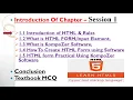 12 Ch 1 CREATING HTML FORMS USING KOMPOZER Introduction S1