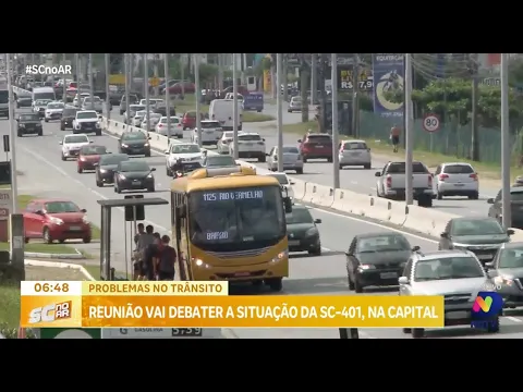 Entidades promovem reunião para debater congestionamentos na SC-401, em Florianópolis