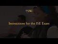 Instructions for the ISE Exam