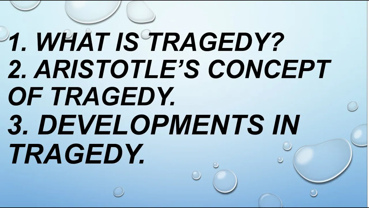 Tragedy; Development from Greek tragedy to Modern Tragedy. Aiou Course Code 9057 (unit 2)