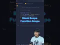 Block Scope and Function scope in javascript
