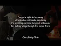 Right To Be Wrong - Joss Stone (Acoustic Karaoke)