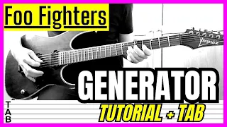 foo fighters generator guitar cover lesson tab tutorial
