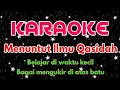 KARAOKE MENUNTUT ILMU || Belajar Di Waktu Kecil Bagai Mengukir Di Atas Batu || KARAOKE QASIDAH