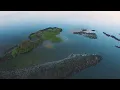 Shallotte River NC sunset drone graphy