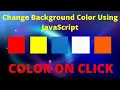 How to Change Background Color after Clicking the Button in JavaScript