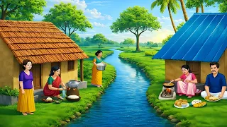 नदी किनारे दो बहनो का ससुराल | Moral Storie Kahani | Baarish Keher | @Techplenet