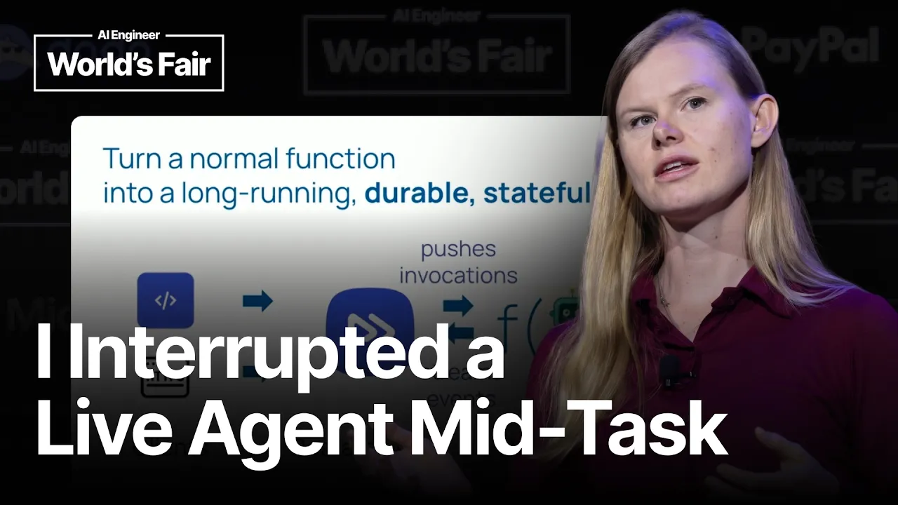 Every step you take, every call you make: the reliable agent stack — Giselle van Dongen, Restate: video thumbnail