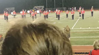 Pat-Med High School Marching Band on Football Stadium
