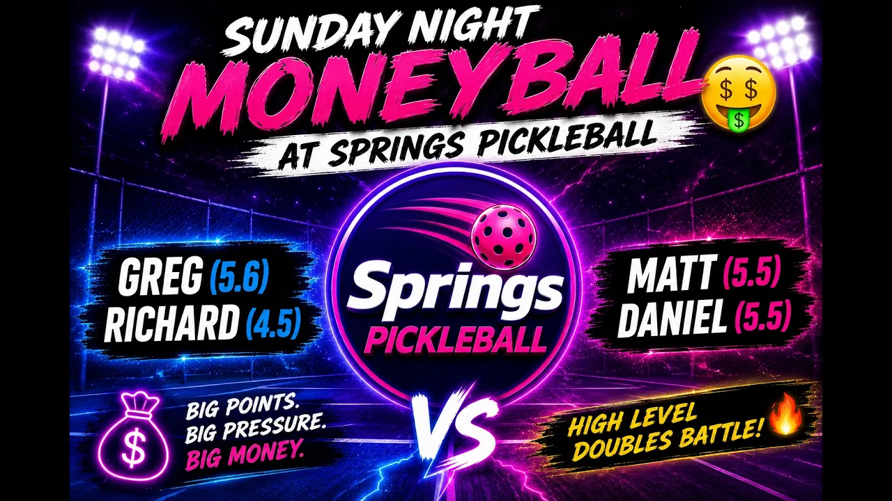 High Level Money Ball🤑- Greg W(5.6)/Richard B(4.5) Vs Matt J(5.5)/Daniel S(5.5)