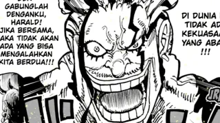 one piece episode 1155 full haki raja harald dapat menandingi haki rock d xebec
