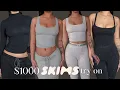1000 Skims try on haul Huge Skims haul Loungewear haul Basics haul