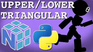 Python Numpy Arrays - Lower Triangular np tril