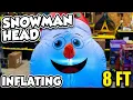 INFLATING GIANT 8 FT SNOWMAN HEAD