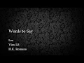 Words to Say - Vixx LR Leo [English]