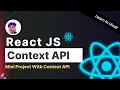 React JS Mini Project with Context API useContext Explained Hindi