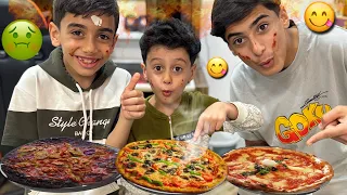 تحدي منو يحضر اطيب بيتزا صدموني  تحدي منو يحضر اطيب بيتزا صدموني