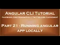 Running angular app locally
