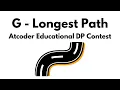 G - Longest Path Atcoder Educational DP Contest