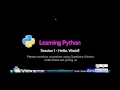 Python Basics Session 1