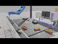 Waste sorting simulation with computer vision