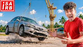 JATUHKAN KERETA DARIPADA KETINGGIAN 100 METER !!