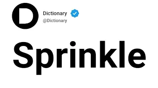 Sprinkle Meaning In English