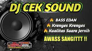 takut jebol jangan play dj ini dj cek sound bass glerr